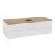 V&B Meuble sous lavabo sans structure de façade Antao 120x36x50cm, WBP hon. Oa, blanc brillant Lac-3
