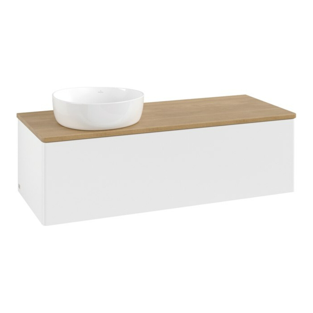 V&B Meuble sous lavabo sans structure de façade Antao 120x36x50cm, WBP hon. Oa, blanc mat Lac