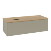 V&B Meuble sous lavabo sans structure de façade Antao 120x36x50cm, WBP hon. Oa, gris mat avec laque