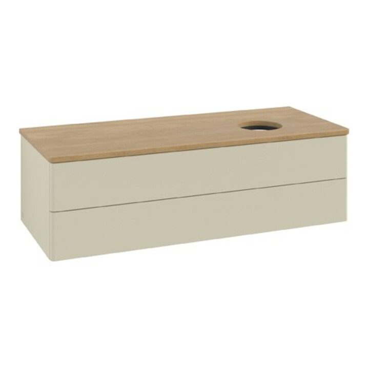 V&B Meuble sous lavabo sans structure de façade Antao 120x36x50cm, WBP hon. Oa, si Gr m Lac