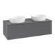 V&B Meuble sous-lavabo sans structure de façade Antao 120x36x50cm, WBP Laqué, Anthracite m Laqué-1