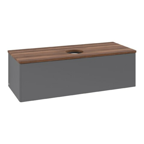 V&B Meuble sous lavabo sans structure de façade Antao 120x36x50cm, WBP w. wal, anthracite m Lac