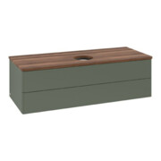 V&B Meuble sous-lavabo sans structure de façade Antao 120x36x50cm, WBP w. wal, lea gre. m Lac