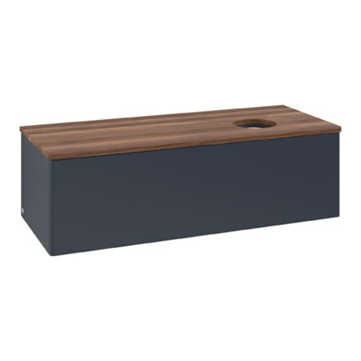 V&B Meuble sous-lavabo sans structure de façade Antao 120x36x50cm, WBP w. wal, md bl. m Lac