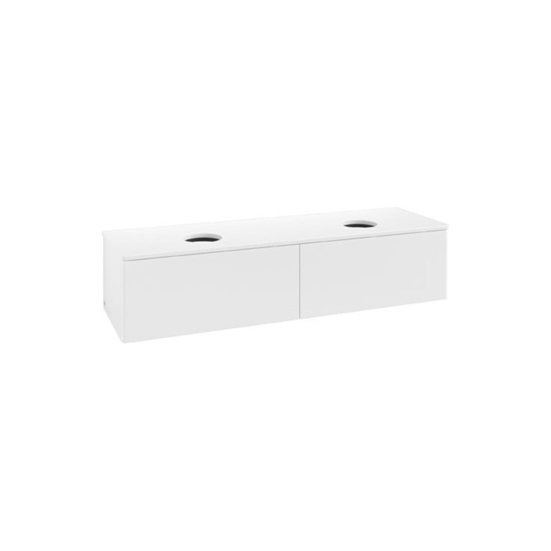 V&B Meuble sous lavabo sans structure de façade Antao 160x36x50cm, couleur WBP Lac, blanc avec Lac