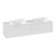 V&B Meuble sous-lavabo sans structure de façade Antao 160x36x50cm, couleur WBP Lac, blanc brillant Lac-1