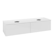 V&B Meuble sous-lavabo sans structure de façade Antao 160x36x50cm, couleur WBP Lac, blanc brillant Lac-3