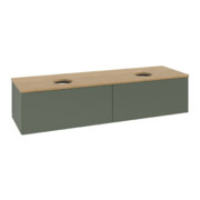 V&B Meuble sous lavabo sans structure de façade Antao 160x36x50cm, WBP hon. Oa, lea gre. m Lac