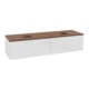 V&B Meuble sous lavabo sans structure de façade Antao 160x36x50cm, WBP w. wal, blanc brillant Lac-3