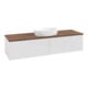 V&B Meuble sous-lavabo sans structure de façade Antao 160x50 cm, couleur WBP blanc, blanc brillant Lac-1