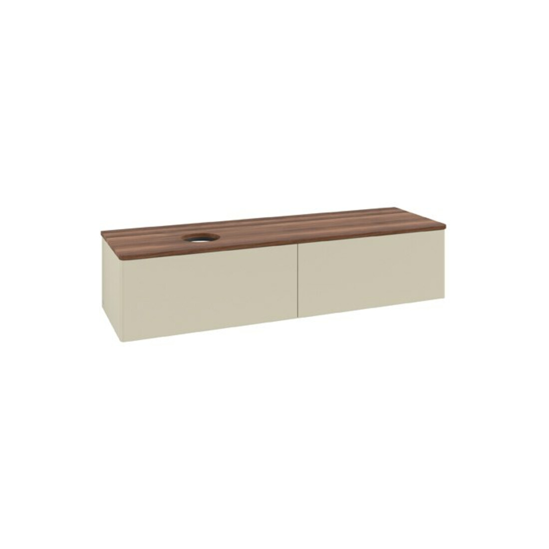 V&B Meuble sous-lavabo sans structure de façade Antao 160x50 cm, couleur WBP blanc wal, si Gr m Lac