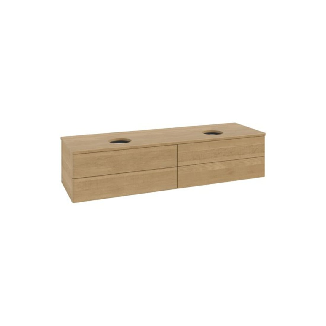 V&B Meuble sous lavabo sans structure de façade Antao 160x50 cm, couleur WBP chêne miel, chêne miel