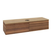 V&B Meuble sous lavabo sans structure de façade Antao 160x50 cm, couleur WBP hon. Oa, noyer chaud-3