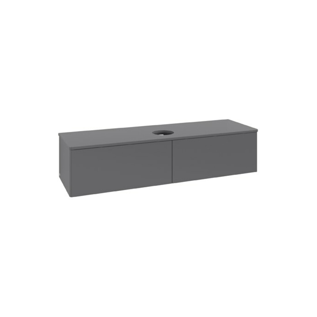 V&B Meuble sous lavabo sans structure de façade Antao 160x50 cm, couleur WBP Lac, Anthracite m Lac