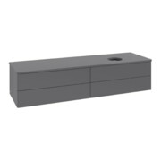 V&B Meuble sous lavabo sans structure de façade Antao 160x50 cm, couleur WBP Lac, Anthracite m Lac