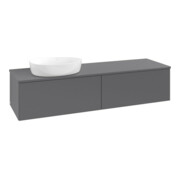 V&B Meuble sous lavabo sans structure de façade Antao 160x50 cm, couleur WBP Lac, anthracite m Lac