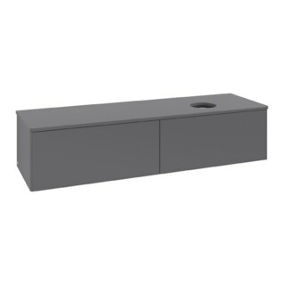 V&B Meuble sous lavabo sans structure de façade Antao 160x50 cm, couleur WBP Lac, anthracite m Lac