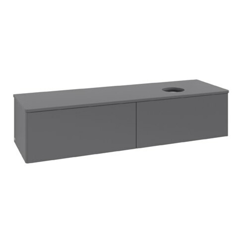 V&B Meuble sous lavabo sans structure de façade Antao 160x50 cm, couleur WBP Lac, anthracite m Lac