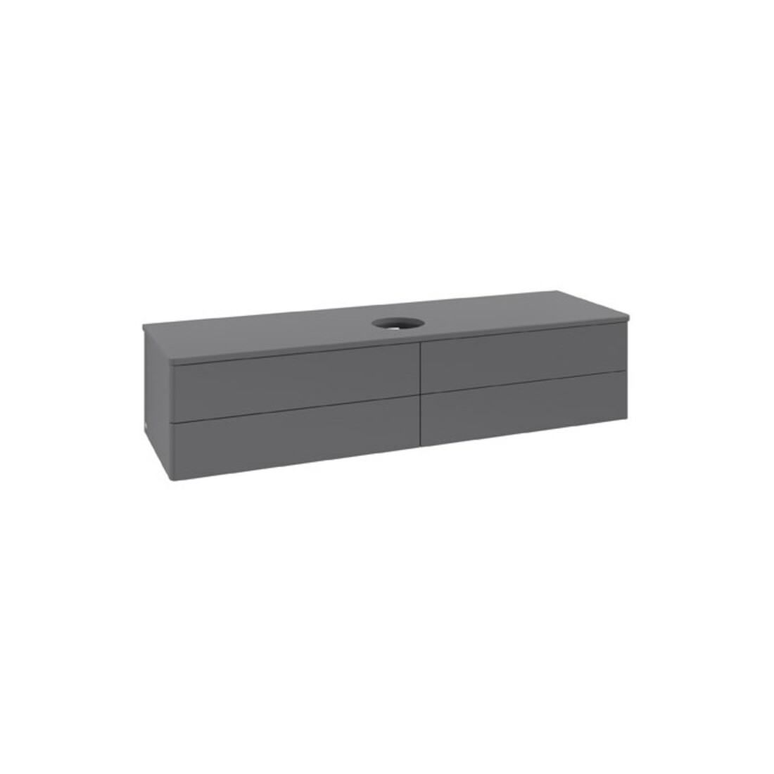 V&B Meuble sous lavabo sans structure de façade Antao 160x50 cm, couleur WBP Lac, anthracite m Lac