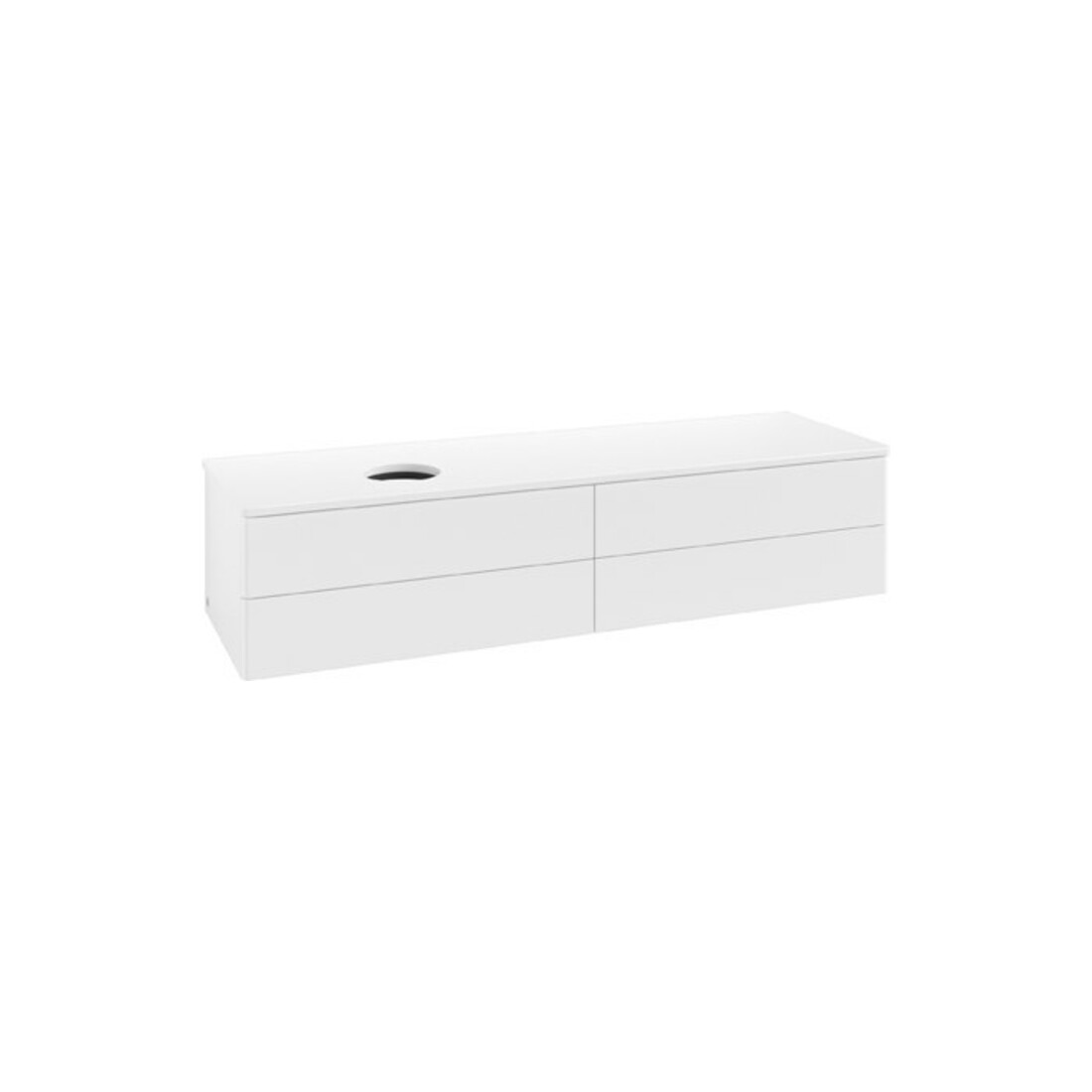 V&B Meuble sous-lavabo sans structure de façade Antao 160x50 cm, couleur WBP Lac, blanc laqué