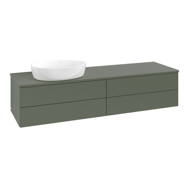 V&B Meuble sous lavabo sans structure de façade Antao 160x50 cm, couleur WBP Lac, lea gre. m Lac