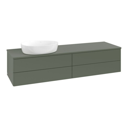 V&B Meuble sous lavabo sans structure de façade Antao 160x50 cm, couleur WBP Lac, lea gre. m Lac