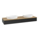 V&B Meuble sous lavabo sans structure de façade Antao 160x50 cm, couleur WTP miel Oa, bleu m Lac