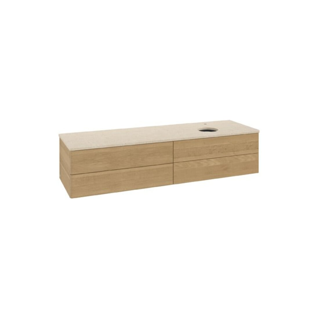 V&B Meuble sous lavabo sans structure de façade Antao 160x50 cm, HL, couleur WBP botti., chêne hon.