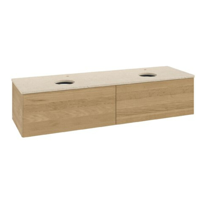 V&B Meuble sous lavabo sans structure de façade Antao 160x50 cm, HL, couleur WBP botti., hon. Oa