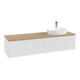 V&B Meuble sous lavabo sans structure de façade Antao 160x50 cm, HL, WBP hon. Oa, blanc brillant Lac-1