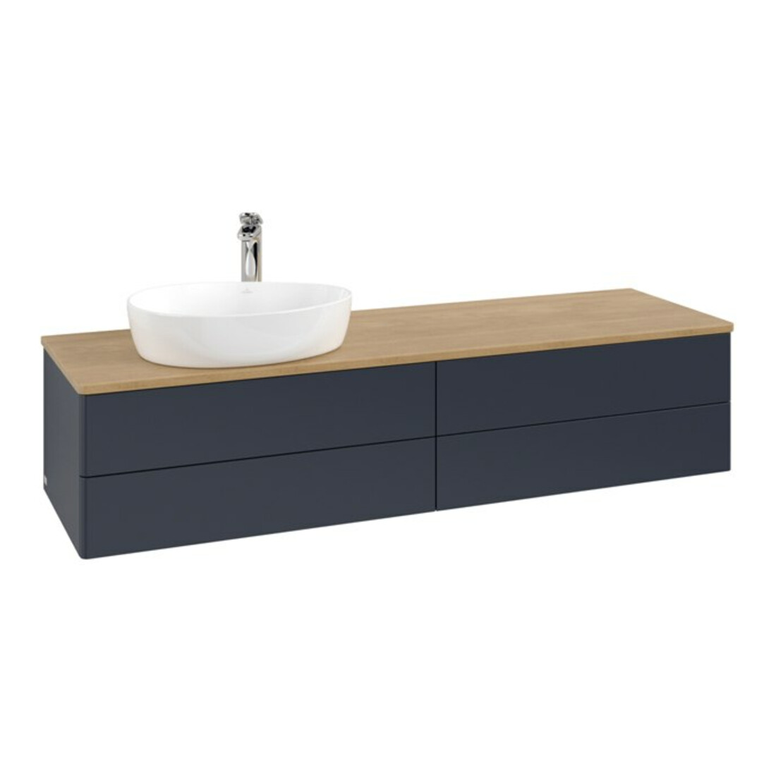V&B Meuble sous lavabo sans structure de façade Antao 160x50 cm, HL, WBP hon. Oa, md bl. m Lac