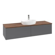 V&B Meuble sous lavabo sans structure de façade Antao 160x50 cm, HL, WBP w. wal, anthracite m Lac-4