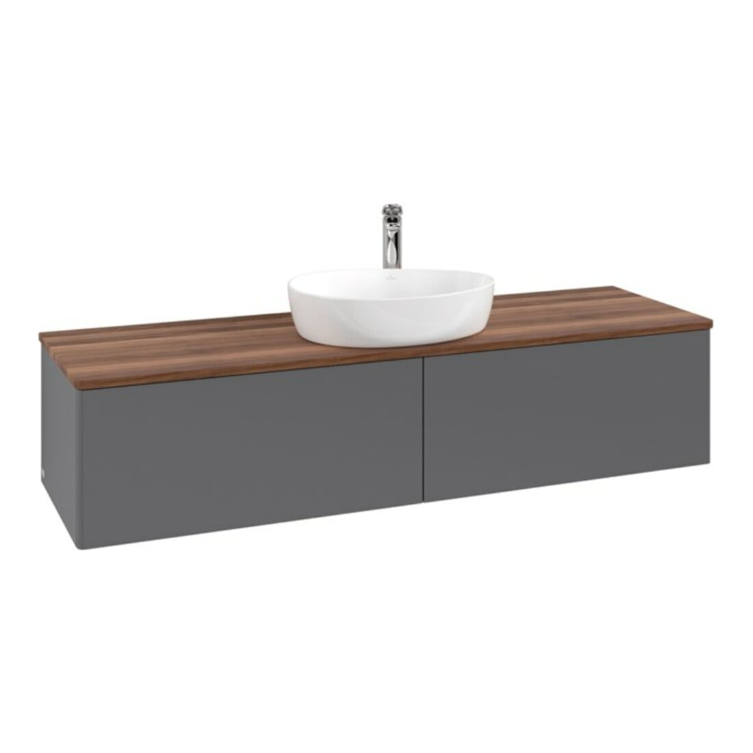 V&B Meuble sous lavabo sans structure de façade Antao 160x50 cm, HL, WBP w. wal, anthracite m Lac