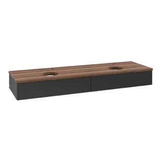 V&B Meuble sous-lavabo sans structure de façade Antao 160x50 cm, HL, WBP w. wal, bla m Lac
