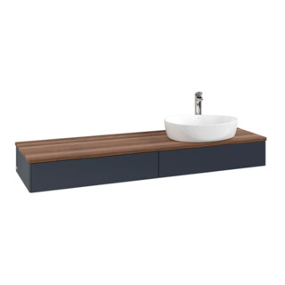 V&B Meuble sous lavabo sans structure de façade Antao 160x50 cm, HL, WBP w. wal, md bl. m Lac