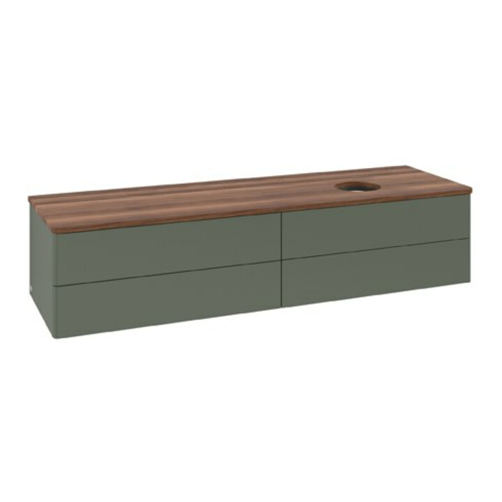 V&B Meuble sous-lavabo sans structure de façade Antao 160x50 cm, WBP blanc wal, lea gre. m Lac