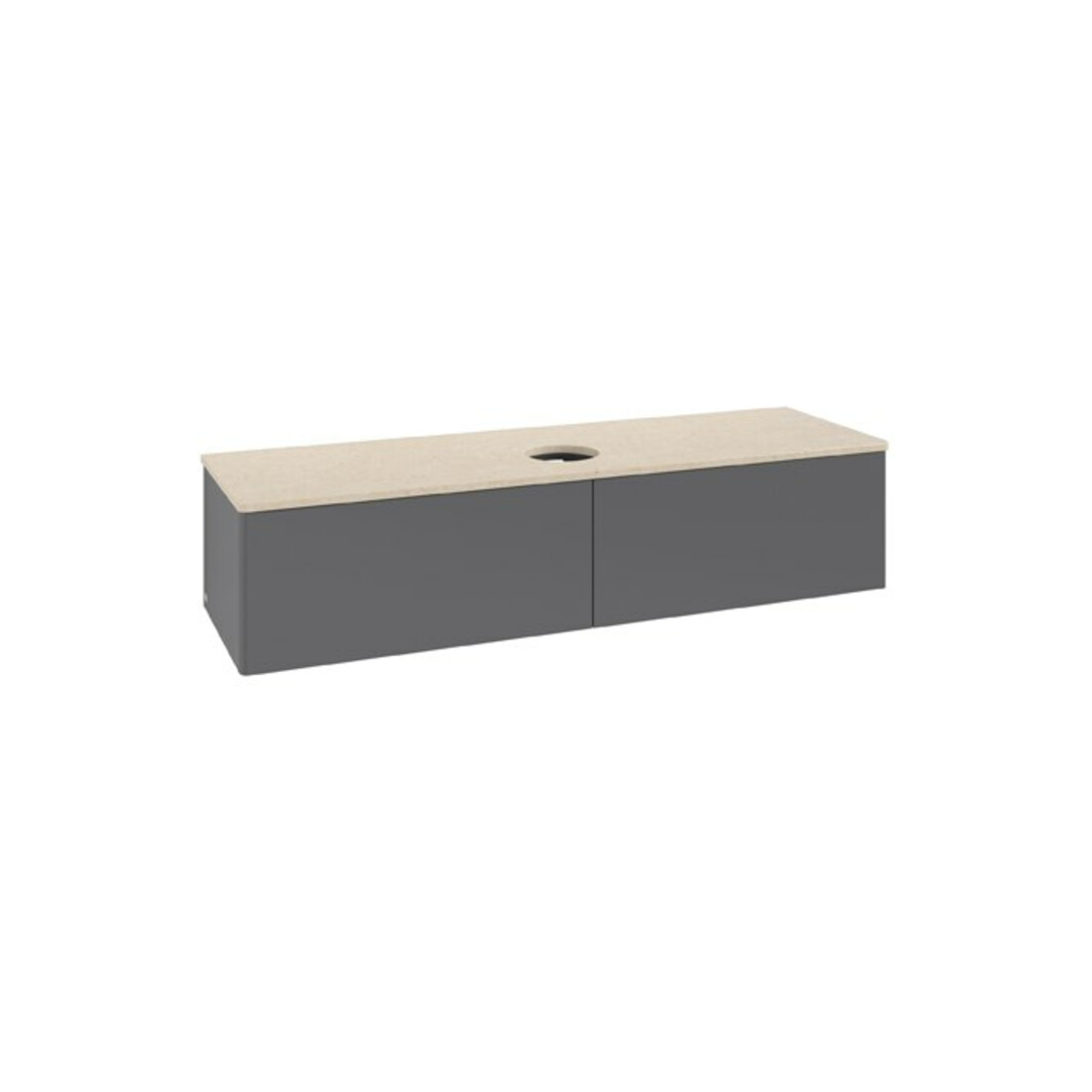 V&B Meuble sous lavabo sans structure de façade Antao 160x50 cm, WBP botti., Anthracite m Lac