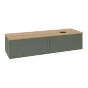 V&B Meuble sous lavabo sans structure de façade Antao 160x50 cm, WBP chêne hon. Oa, lea gre. m Lac