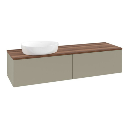 V&B Meuble sous-lavabo sans structure de façade Antao 160x50cm, couleur WBP blanc, avec Lac