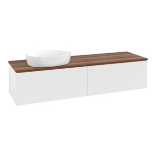 V&B Meuble sous lavabo sans structure de façade Antao 160x50cm, couleur WBP blanc, avec Lac