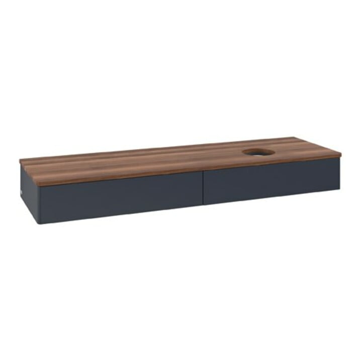 V&B Meuble sous-lavabo sans structure de façade Antao 160x50cm, couleur WBP blanc, bleu moyen m Lac
