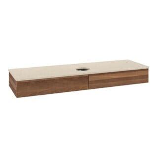 V&B Meuble sous-lavabo sans structure de façade Antao 160x50cm, couleur WBP botti., noyer chaud