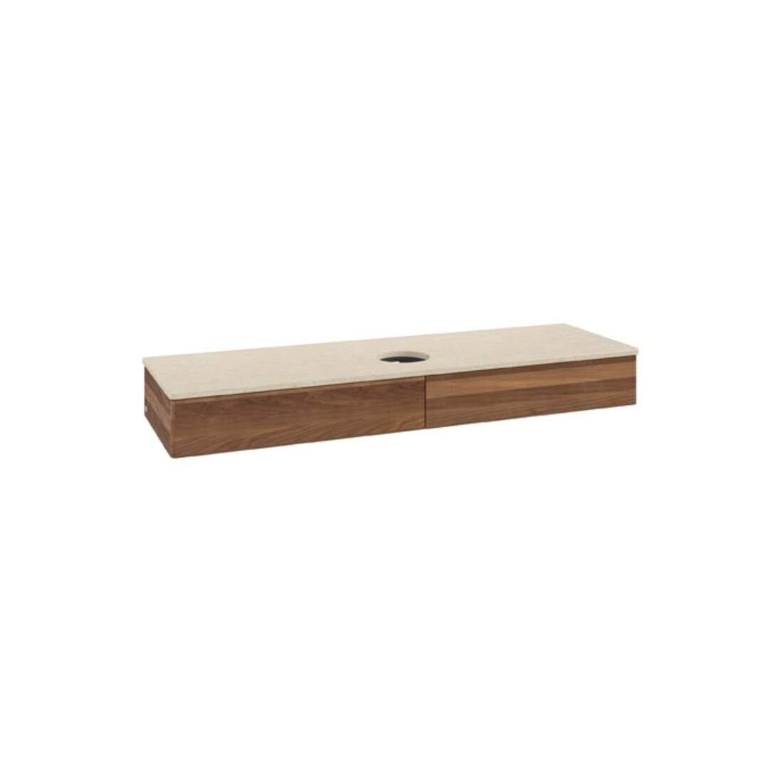 V&B Meuble sous-lavabo sans structure de façade Antao 160x50cm, couleur WBP botti., noyer chaud