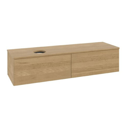 V&B Meuble sous lavabo sans structure de façade Antao 160x50cm, couleur WBP chêne miel, chêne miel