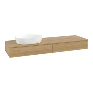 V&B Meuble sous-lavabo sans structure de façade Antao 160x50cm, couleur WBP chêne miel, chêne miel