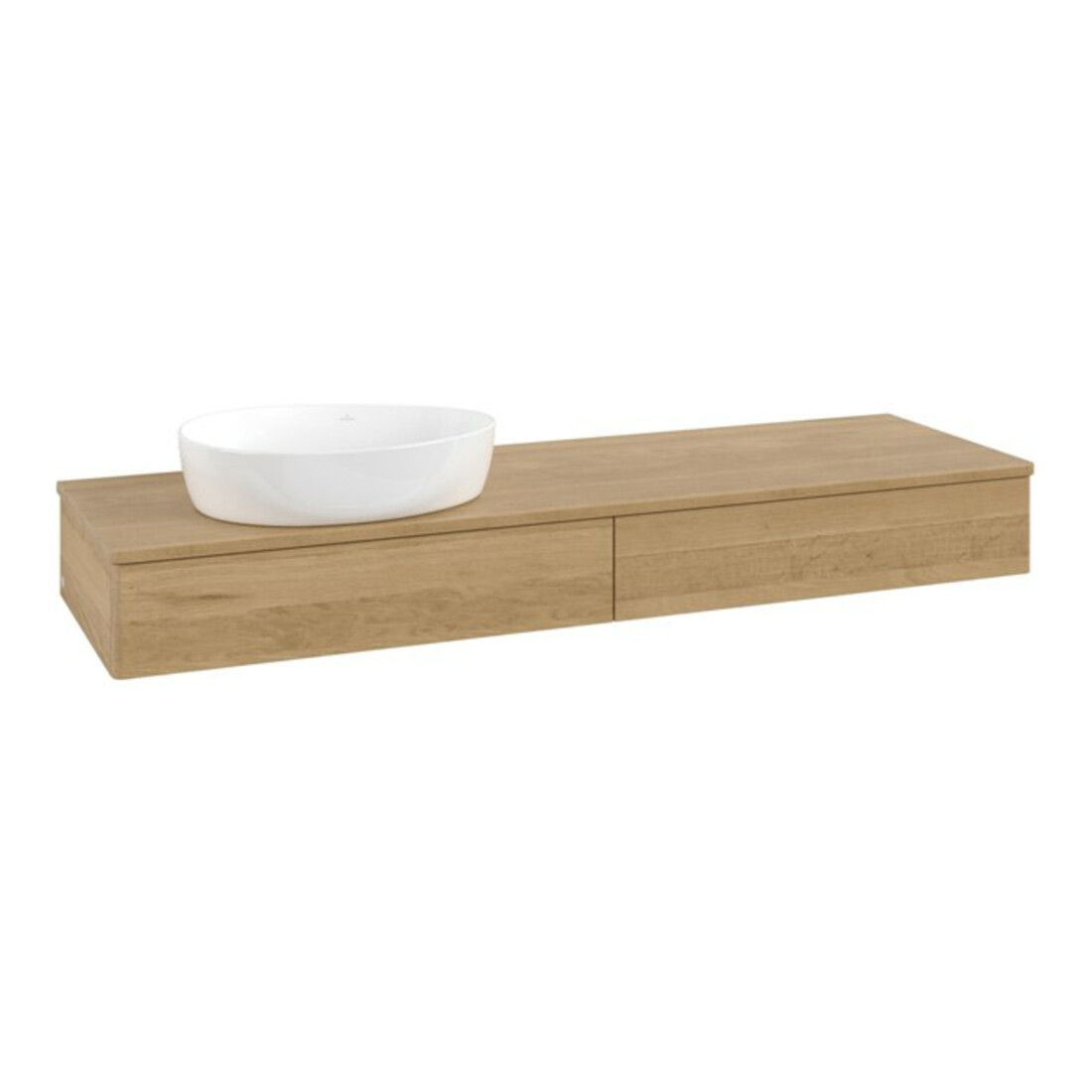 V&B Meuble sous-lavabo sans structure de façade Antao 160x50cm, couleur WBP chêne miel, chêne miel