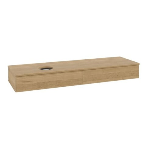V&B Meuble sous-lavabo sans structure de façade Antao 160x50cm, couleur WBP chêne miel, chêne miel