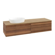 V&B Meuble sous lavabo sans structure de façade Antao 160x50cm, couleur WBP hon. Oa, noyer chaud
