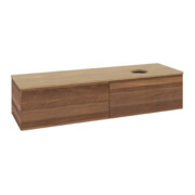 V&B Meuble sous lavabo sans structure de façade Antao 160x50cm, couleur WBP hon. Oa, noyer chaud-3