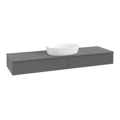 V&B Meuble sous-lavabo sans structure de façade Antao 160x50cm, couleur WBP Lac, anthracite m Lac
